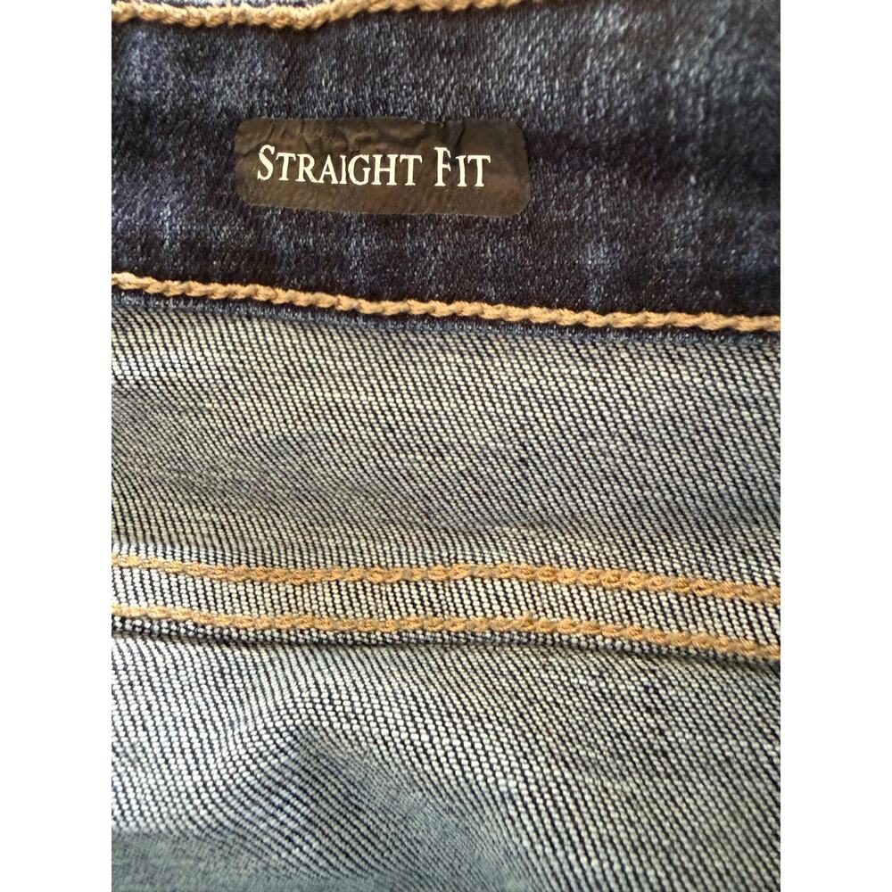 Judy Blue Mid Rise Straight Fit Jeans, Size 11/30  Stretch - Picture 4 of 6